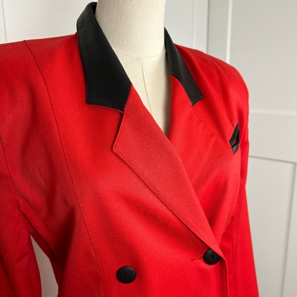 Vintage 90's Wool Suit Dress - Picture 4 of 8